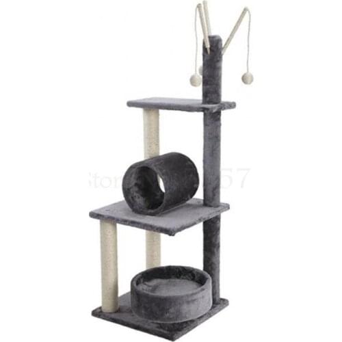 Cat climbing frame cat nest cat tree one cat toy solid wood cat frame Tongtianzhu sisal cat shelf cat supplies
