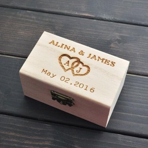 Rustic Wedding Ring Bearer Box, Personalized Wedding Ring Box, Wooden ring holder box, Wedding Decor Customized Wedding Gifts