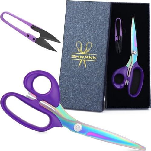 SHWAKK Purple Scissors Antique Vintage Scissors Embroidery Scissors Sewing Supplies Stainless Steel Scissors Tailor Scissors
