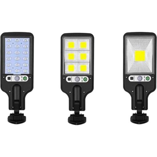 Solar Street Light Waterproof Outdoor Motion Sensor Security Wall Light Solar Flood Light With 3Light Mode for Garden Patio Path