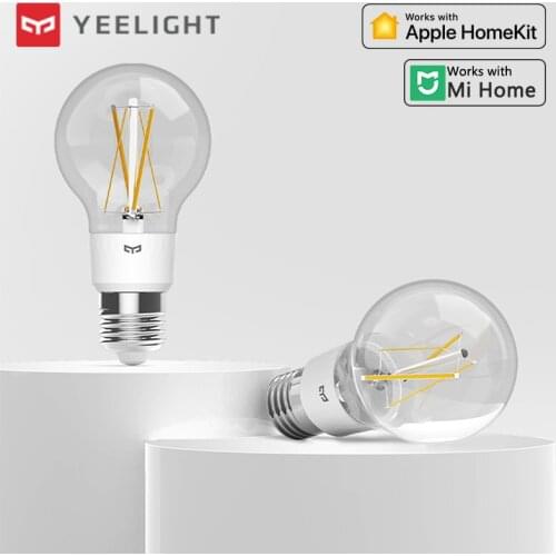 Yeelight Smart LED Filament Bulb E27 220V 6W 2700K Warm Light Brightness Adjustable Voice Control Siri Work with Homekit Mi Home