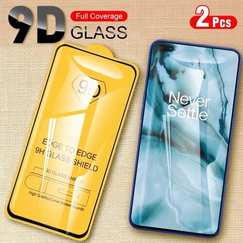 2Pcs 9D Full Glue Tempered Protective Glass Film For OnePlus Nord 2 Phone Screen Protector Glas For One Plus 1+ Nord2 2021 6.44"