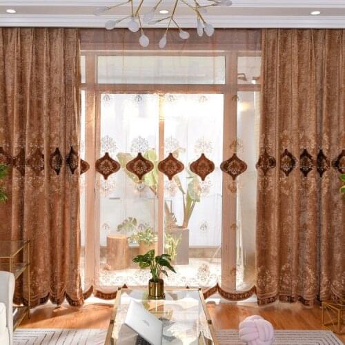 Curtains for Living Dining Room Bedroom New Style European Curtain Customization Window