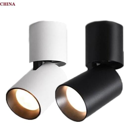 Dimbare Rotatie Led Downlighters 7W10W15W Cob Led Plafond Spot Verlichting AC85 ~ 265V Led Wall Lamp Warm Koud Wit indoor Verlic