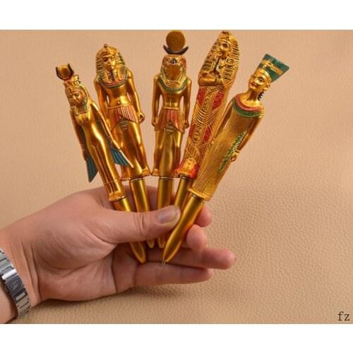 100 Pcs Craft Ballpoint Pens Ancient Egyptian Characters Shape Pens Ball Pen with Magnetism