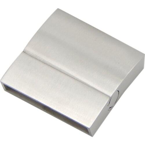 20pcs/lot hole: 28*4.2mm Wide Rectangular Stainless Steel Magnetic Clasps For Flat Leather Bracelet Jewelry Making wide closures