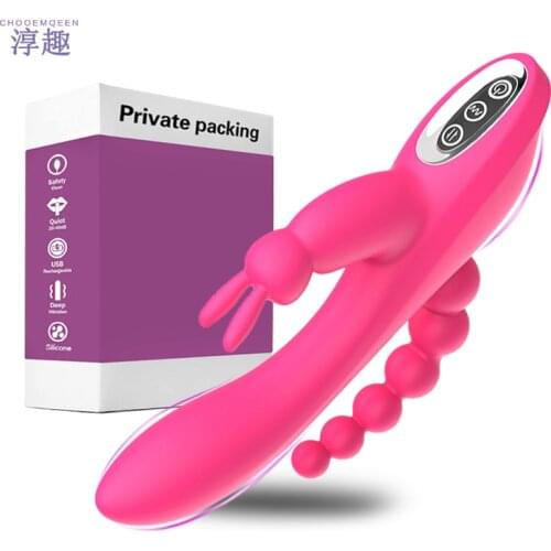 3 In 1 Vibrators for Women 7Frequency Vibration Waterproof G Spot Masturbator Clitoris Stimulator dildo Fitget Sex Toys