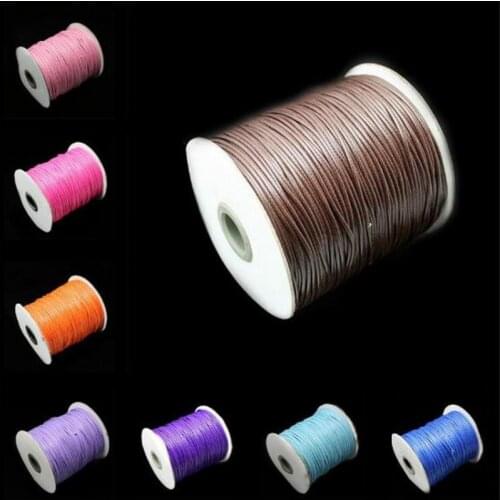 5m 2mm Wax Cord Thread Cotton Cords String Strap Necklace Rope Beads For Jewelry Making Bracelets Necklace DIY Jewelry Cord