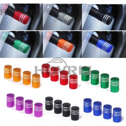 500PCS/LOT aluminum Tyre Wheel Stem Air Valve Caps Car Tire Valve Universal Auto Truck Bike Bicycle Dust Dustproof Cap