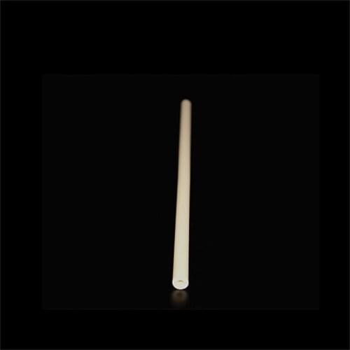 6.875" x 0.156 O.D. LONG HIGH PURITY SINGLE BORE ALUMINA CERAMIC TUBE REFRACTORY
