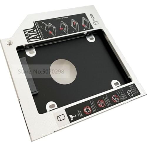 9.5mm 2nd HDD SSD Hard Drive Optical bay Caddy Frame Adapter for Lenovo ThinkPad E555 E550 E560 E440 E540 L540 L440 UJ273 DVD