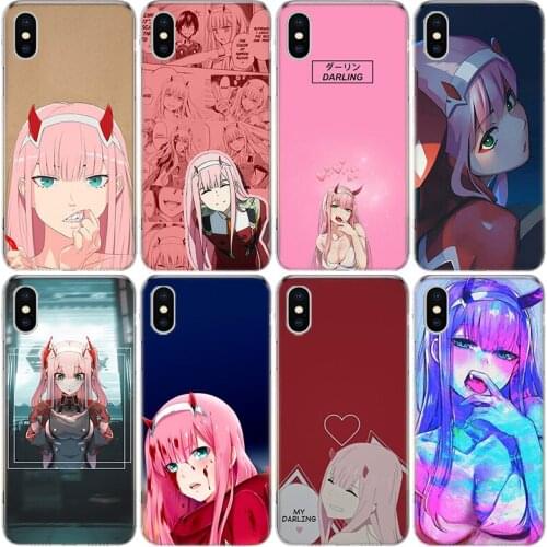 Zero Two Darling in the FranXX Anime Phone Case For iphone 11 12 Mini Pro XS MAX SE2020 8 7 6 6S Plus X 5 5S SE XR Cover Shell C