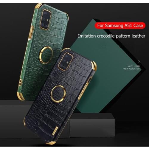 For Samsung Galaxy A51 A71 A41 A21S A11 4G High-Quality TPU And Crocodile Pattern Cover For Samsung A02S EU A02 M02 A12 5G Case