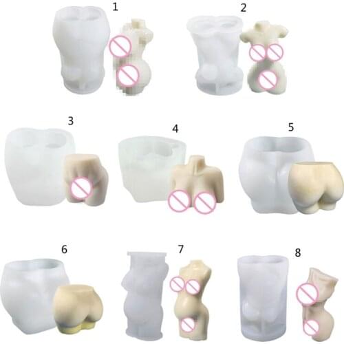 Abstract Human Body 3D Candle Soap Mould DIY Candle Epoxy Mold HandMade Soy Candles Aroma Wax Soap Molds for Decoration
