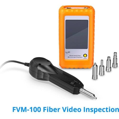 FVM-100 Fiber Optic MicroScope Connector Fiber Optic Connector Inspection Video optical fiber Inspection Probe Display