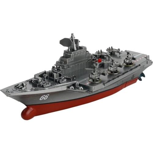 Remote Control Boat Toy 30km/H Aircraft Carrier Warship Boat Model Waterproof Speedboat Water Toys For Children Gifts