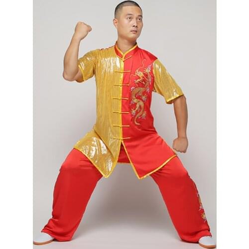 USHINE chinese wushu uniform Kungfu clothes martial arts suit routine outfit nanquan costume man woman girl boy