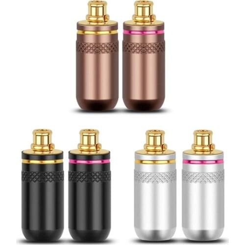 For W60 W80 SE846 SE525 Series Headphone Audio Jack Metal Adapter MMCX Earphone Pin Gold & Pink Ring Wire Connector DIY