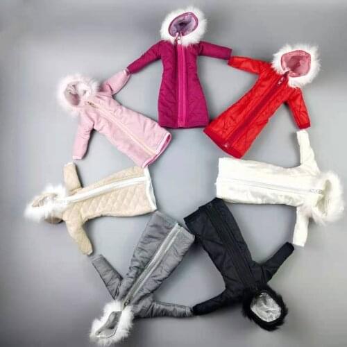 Fashion Long Winter Coat Jacket for Barbie Doll Clothes Parka For 11.5" BJD Dolls Accessories Kids DIY 1/6 Toy Girl Cosplay Gift