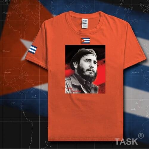 Fidel Castro men t shirt 2018 jerseys Cuba memorial short sleeves tshirt 100% cotton fitness t-shirts clothes summer tees new 03