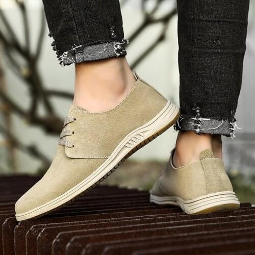 2021 New Men Oxford Men Casual Genuine Leather Lace-up Comfortable Men Dress Loafers Flats Male Casual Shoes Footwear Loafers