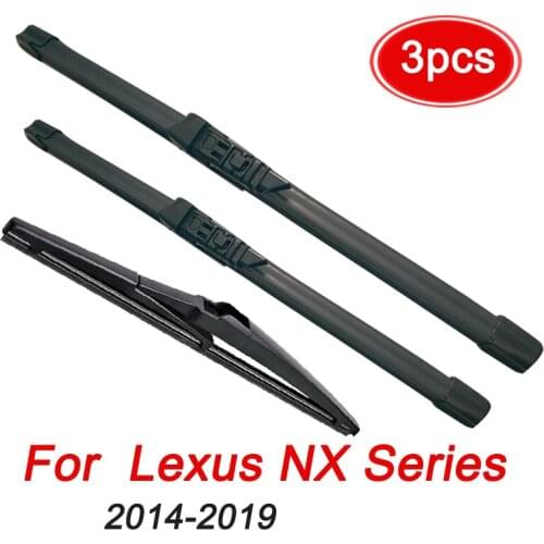 MIDOON Wiper Front Rear Wiper Blades Set For Lexus NX Series NX200 NX200t NX300h 2014 2015 2016 2017 2018 2019 26"+16"+12"