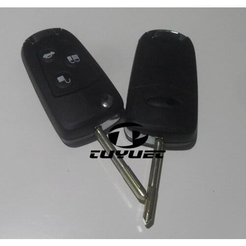 Blank Modified Folding Flip Remote Key shell for Ford Mondeo 3 Buttons Key Case