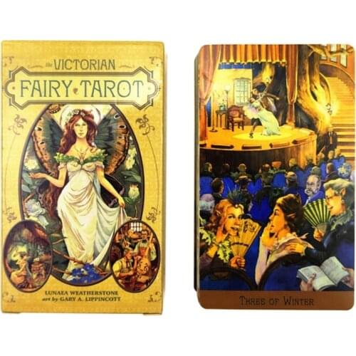 Victorian Fairy Tarots 78-Card Deck Full English Oracle Cards Divination Fate Family Party Board Game