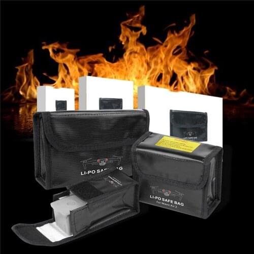 Explosion-proof Lipo Drone Battery Protective Bag Battery Safe Storage Bag for DJI Mavic Air 2 Drone Accessories