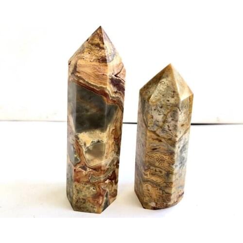 1PCS Crazy Onyx Wand Point Natural Stones Quartz Minerals Crystals Gemstones Healing Reiki Home Decoration