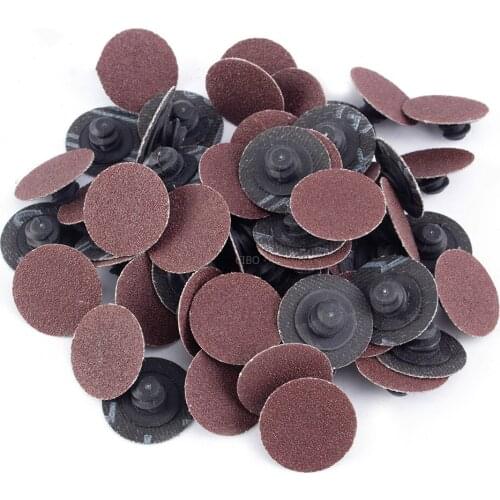 100pcs 1" 25mm 2" 50mm 3" 75mm Sanding Disc Pad Grit 40-7000 Roll Lock Grinding Disc For Metal Wood Polishing Free Shipping