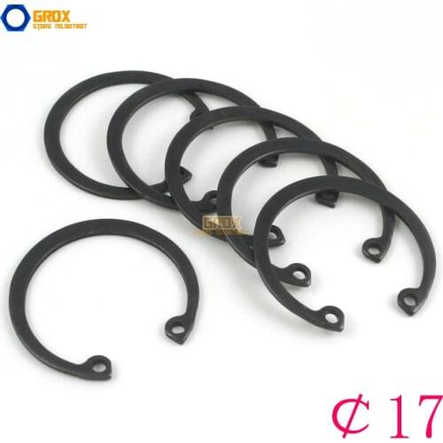150 Pieces Size: 17 Steel Internal Circlip Snap Retaining Ring