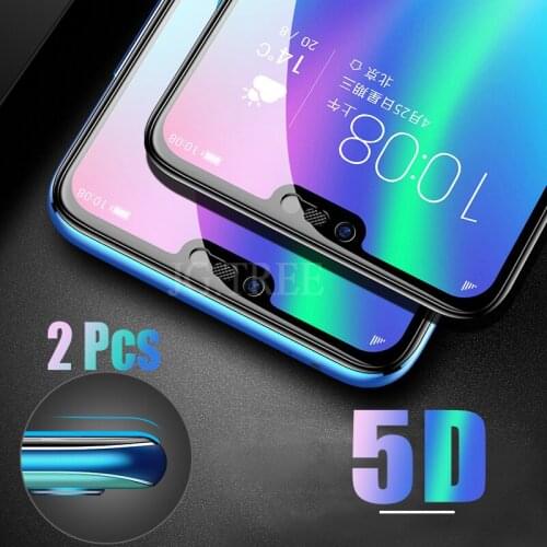 2pcs 5D Glass for Huawei honor 10 Glass on the for honor 10 Protective Tempered Glass for huawei honor 10 Screen Protector