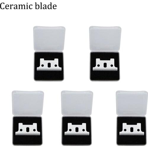 5pcs Clipper ceramic Blade cutter,ceramic clipper replacement blades Hair Clipper Suit for WAHL Detailer Ceramic Head