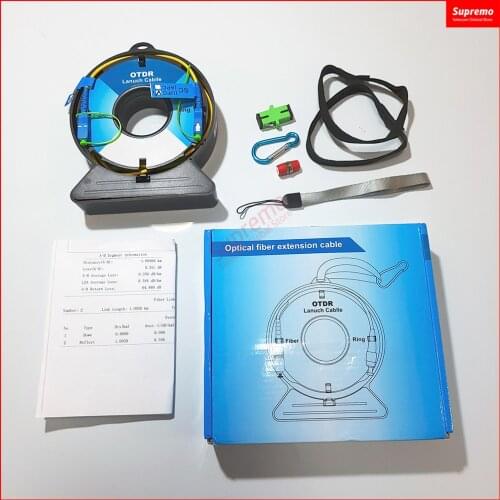 500M 1Km 2Km Mini Portable OTDR Launch Cable Box SC/APC SC/UPC Blind Zone Eliminator 1310/1550nm SM Fiber Rings