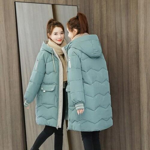 7 Colors Long Hooded Long Parkas Winter Women Bubble Quilted Coat Thick Warm Korean Puffer Jacket Plus Size Casual Overcoat New