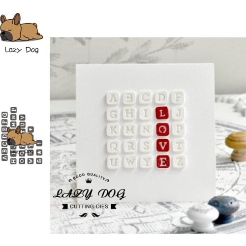 Alphabet Series Metal Cutting Dies Scrapbooking Stencil DIY Decorative Craft Embossing Die Cuts Card Making New Dies For 2019