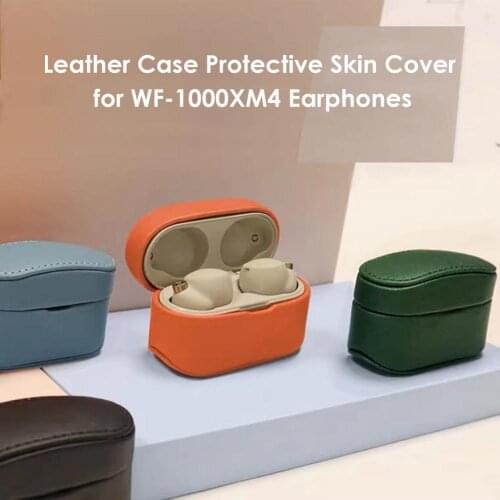 Wireless Noise-canceling Headphones Leather Case Protective Skin Cover For WF-1000XM4 Earphone Headset Accessories Drop Shipping