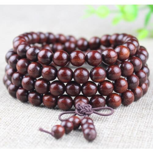 Blood Sandalwood Bracelet 108 Buddha Bead Venus Old Material Men And Women