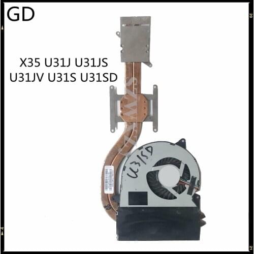 GD Original For ASUS X35 U31J U31JS U31JV U31S U31SD CPU Cooling Radiator Heatsink/Fan 13N0-L0A0701 13GN4L1AM010-1
