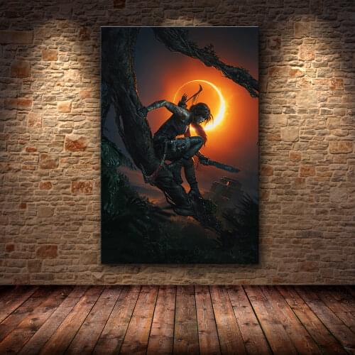 Unframed The Poster Decoration Painting of Tomb Raider on HD Canvas canvas painting art posters and prints painting pictures