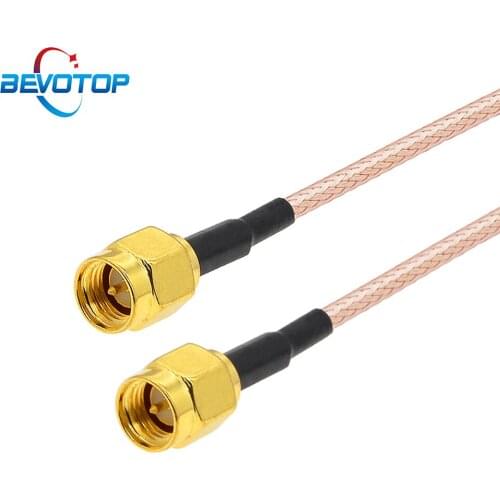 10pcs SMA Male to SMA Male RG316 RF Coaxial Cable WiFi Router Wireless Network Card Antenna Jumper Cable Custom Cable Wholesales