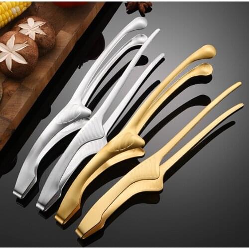 Korean barbecue stainless steel barbecue clip round head stone barbecue clip pointed head steak buffet Japanese food clip