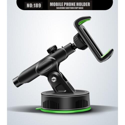 Suction Cup Mobile Phone Bracket Long Rod Telescopic Multi-function Dashboard Navigation 360 Degree Rotating Car Holder