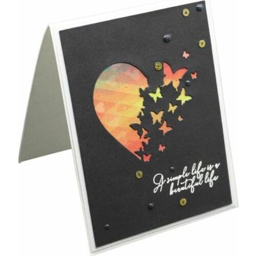 Heart Butterfly Metal Cutting Dies Stencils Scrapbooking Embossing Paper Crafts