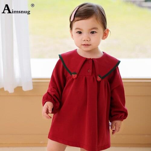 European Style Cute Tutu Dresses Baby Girls Princess Dress Kids Clothing 2021 Autumn Children Lepal Collar Sweet Short Dress