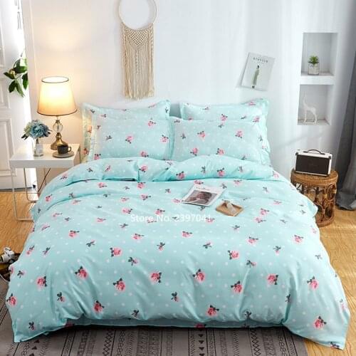 Modern Minimalist 4 Piece Vegetable Cartoon Bed Cover Pillowcase Bed Sheet Single Double Queen King Children Adult Home Decor