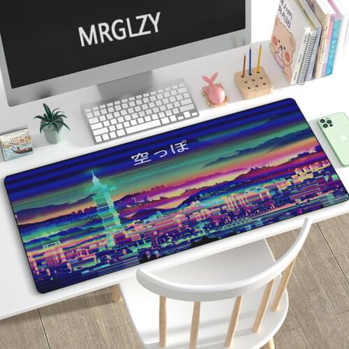 Creative Japanese Architecture 400X800MM Mouse Pad Large Waterproof Mousepad Gaming Accessoroes Laptop Gamer Keyboard Desk Mat
