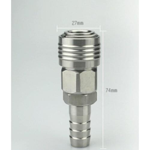 13mm Hose Barb x Socket Pneumatic C Type Self-Locking Fittings Quick Release Connector For Air Compressor