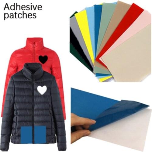 Self-adhesive Patches Clothes Iron Sticker Free Cut DIY Repair Down Jacket Clothing Raincoat Umbrel Decoration Colors Available